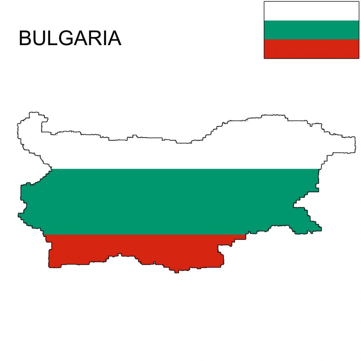 Bulgaria mapa flag