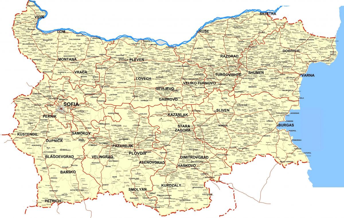Bulgaria mapa ng bansa
