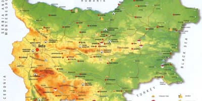 Bulgarian bundok mapa