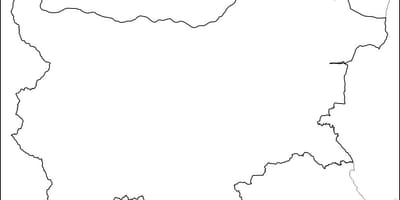 Mapa ng Bulgaria mapa balangkas