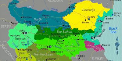 Mapa ng Bulgaria paliparan