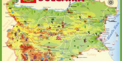 Bulgaria sightseeing mapa
