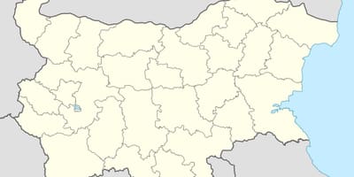 Mapa ng Bulgaria vector mapa
