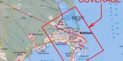 Mapa burgas Bulgaria