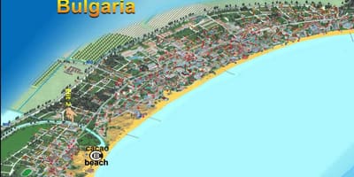 Mapa ng cacao beach Bulgaria